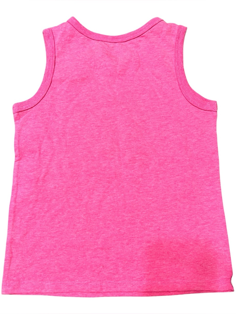 Cat & Jack Hot Pink Floral Tank Top with Coral & Navy Accents - Picture 3 of 3